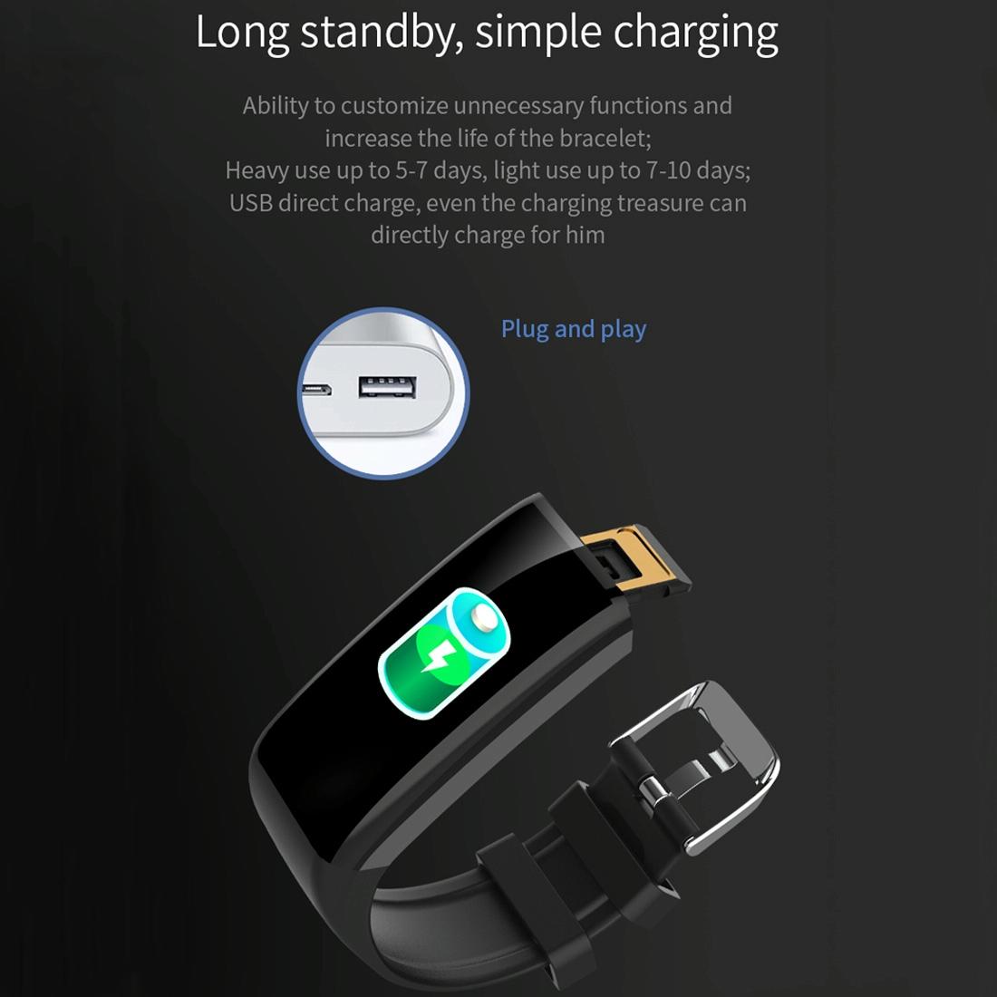 Waterproof Touch Screen Smartwatch - Ipx67 - Purple