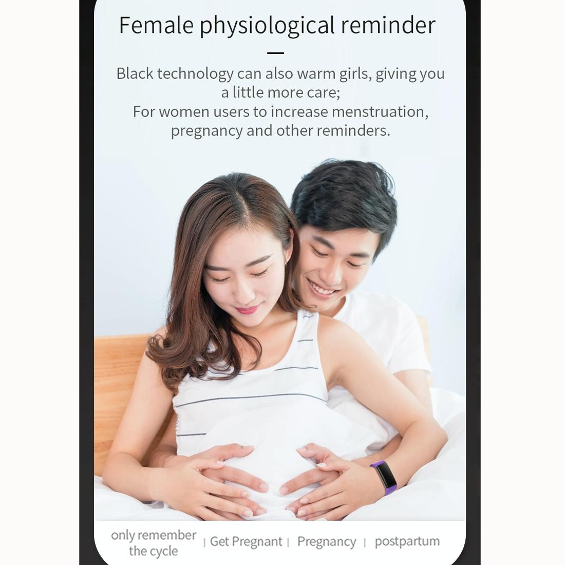 Waterproof Touch Screen Smartwatch - Ipx67 - Purple