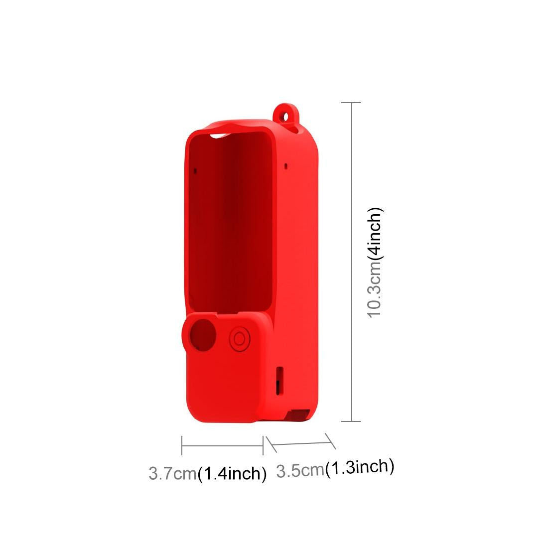 3 in 1 Silicone Case Set for Dji Pocket 3 - Red