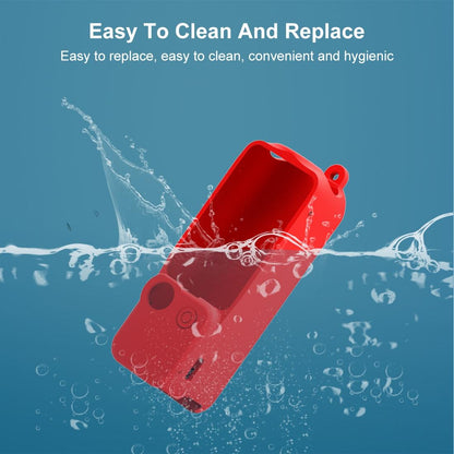 3 in 1 Silicone Case Set for Dji Pocket 3 - Red