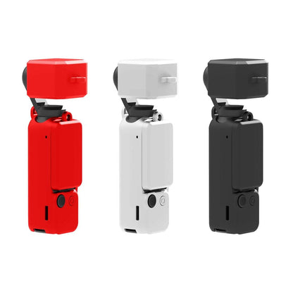 3 in 1 Silicone Case Set for Dji Pocket 3 - Red