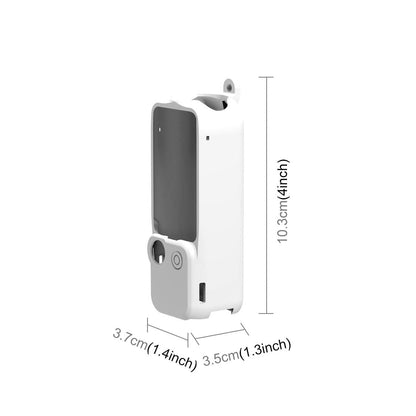 3 in 1 Silicone Case Set for Dji Pocket 3 - Red