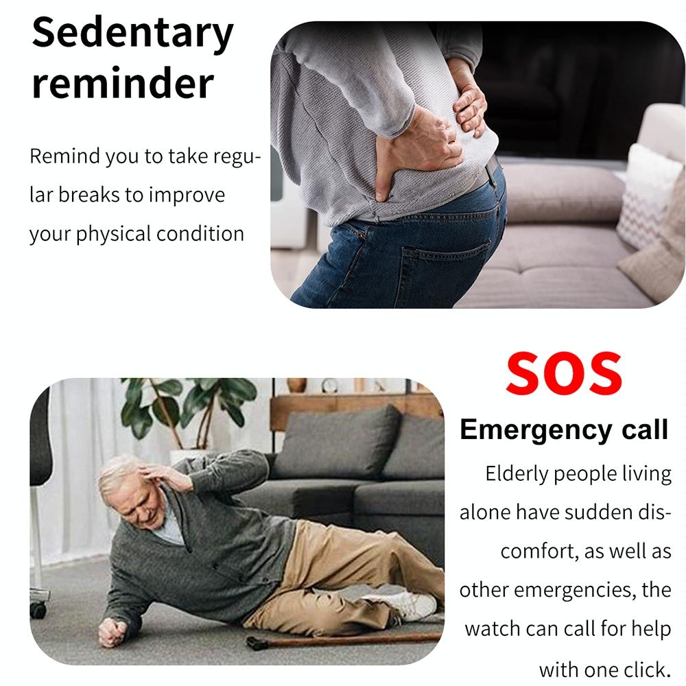 1.91 Inch Ips Screen Ip67 Waterproof Silicone Band Smart Watch Support Body Temperature Monitoring / Ecg - Red