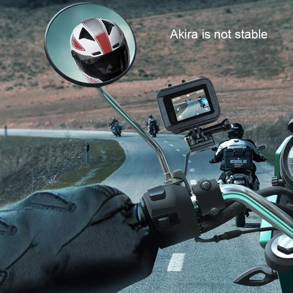Universal Motorcycle Phone Bracket for Action Cameras - Silver