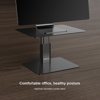 Black Adjustable Desk Stand for Laptop and Monitor - Eda0011511S