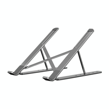 Adjustable Laptop Stand - Portable Folding Height Increase Heat Dissipation - Silver