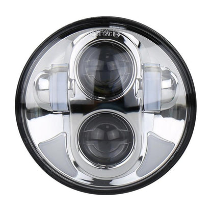 5.75 Inch Dc12V 6000K - 6500K 40W Car Led Headlight For Harley Silver