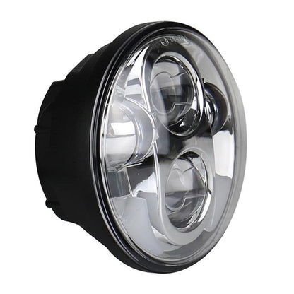 5.75 Inch Dc12V 6000K - 6500K 40W Car Led Headlight For Harley Silver