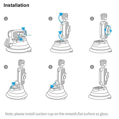 Universal Suction Cup Phone Holder for Action Cameras