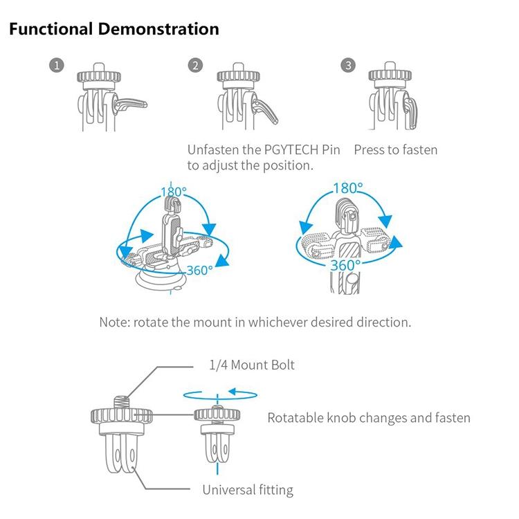 Universal Suction Cup Phone Holder for Action Cameras