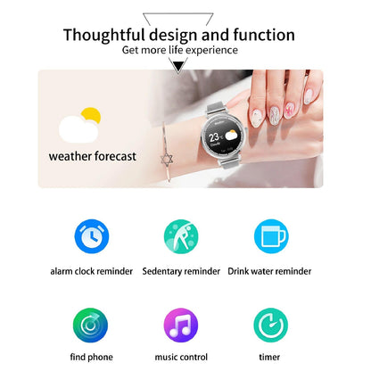 Health Monitoring Smart Watch With Heart Rate And Blood Pressure Options