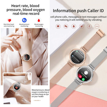 Health Monitoring Smart Watch With Heart Rate And Blood Pressure Options