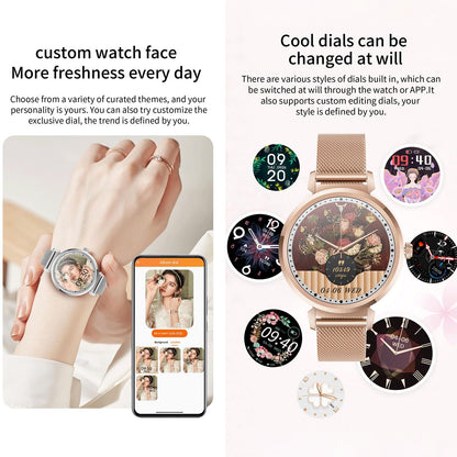 Health Monitoring Smart Watch With Heart Rate And Blood Pressure Options