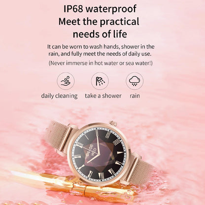 Health Monitoring Smart Watch With Heart Rate And Blood Pressure Options