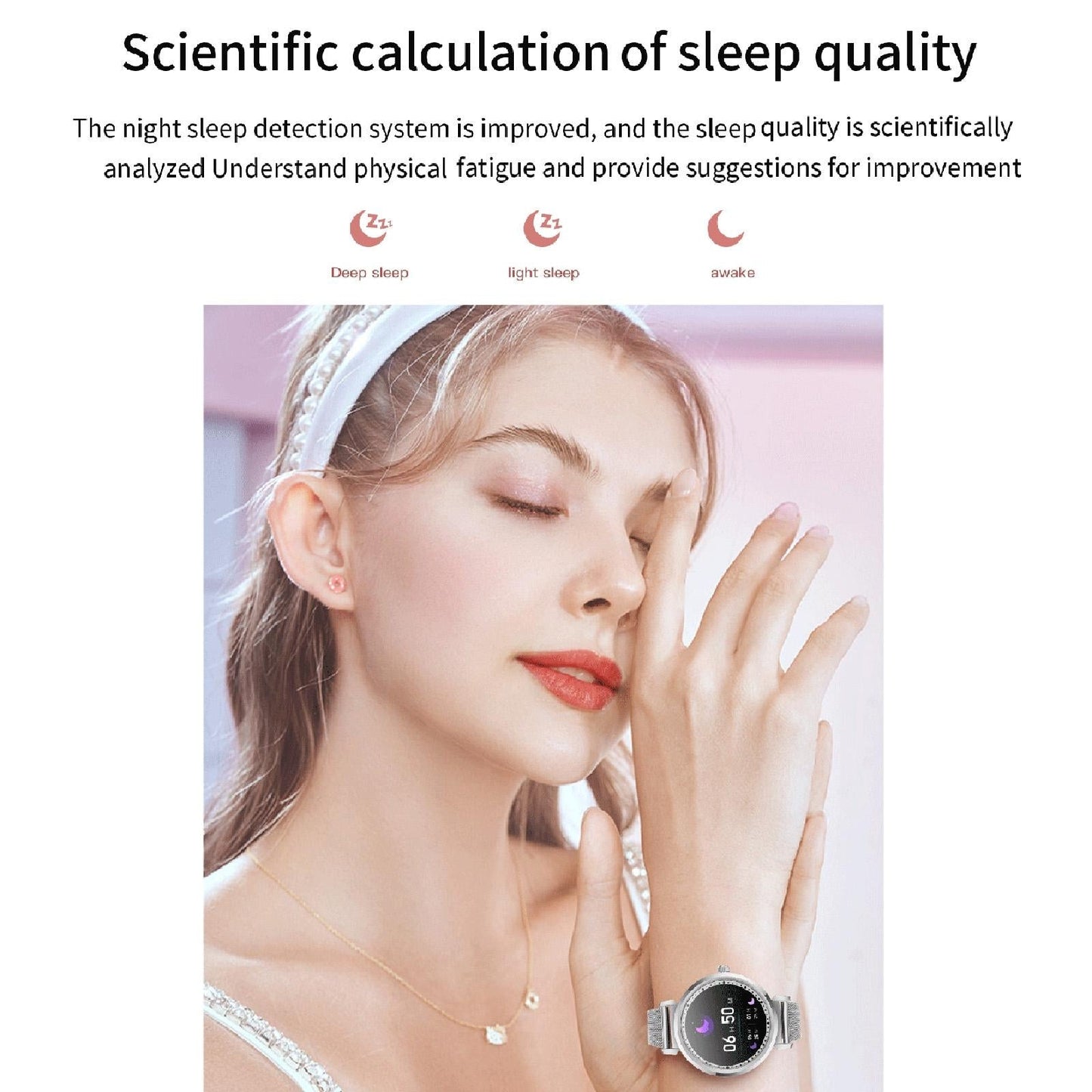 Health Monitoring Smart Watch With Heart Rate And Blood Pressure Options