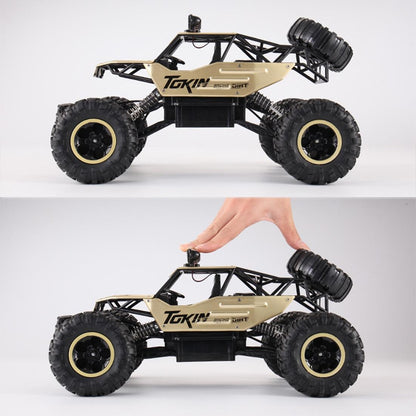 37cm Remote Control Bigfoot Climbing Car - 1 12 Alloy 4wd Cross-country Toy - Silver