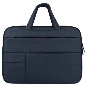 Portable Oxford Cloth Laptop Bag for 12 Devices - Multiple Pockets - Navy