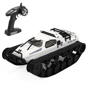 2.4g Rc Tracked Tank Off-road Vehicle Toy 1 12 Scale - White