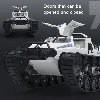 2.4g Rc Tracked Tank Off-road Vehicle Toy 1 12 Scale - White