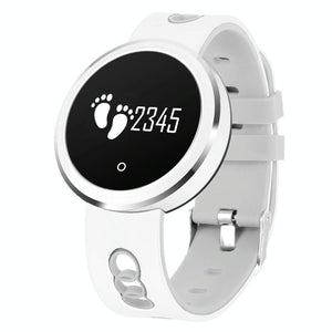 0.95 Inch Hd Oled Screen Display Bluetooth Smart Bracelet Ip68 Waterproof Support Pedometer / Sedentary Reminder / Heart Rate Monitor / Sleep Monitor Compatible With Android And Ios Phones - White