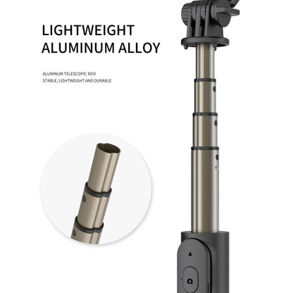 Bluetooth Remote Selfie Stick with Tripod and Phone Holder - White