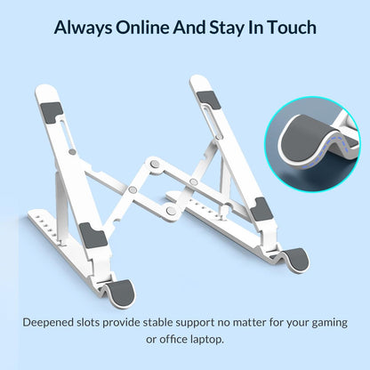 Portable Laptop Stand - Foldable - White