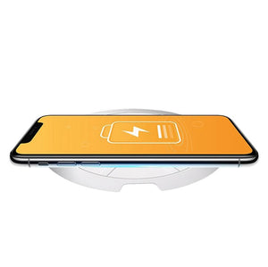10W Portable Wireless Charger Lightweight & Smart - White