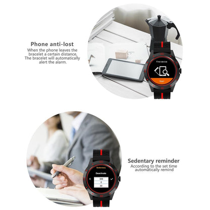 1.3 Inch Tft Screen Mtk2502C Bluetooth4.0 Silicone Watch Band Support Heart Rate Monitor & Pedometer & Sleep Monitor & Sedentary Reminder - Yellow