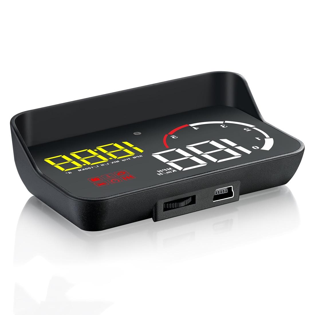 Universal Car Obd2 Hud 3.5 Inch Vehicle Head Up Display - Yellow