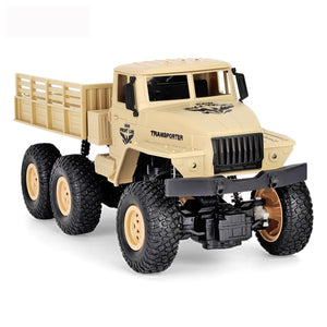 2.4ghz 4ch Remote Control Dongfeng 7 Six-wheeled Armor Truck Toy - Yellow