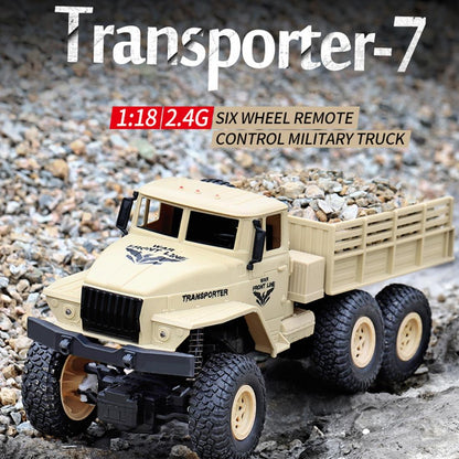 2.4ghz 4ch Remote Control Dongfeng 7 Six-wheeled Armor Truck Toy - Yellow