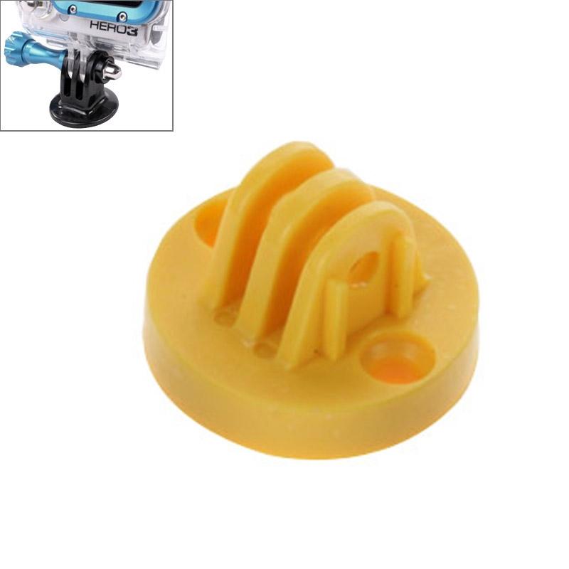 Universal Camcorder Mount Adapter for Gopro Hero Cameras - Tripod Compatible - Yellow