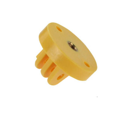 Universal Camcorder Mount Adapter for Gopro Hero Cameras - Tripod Compatible - Yellow