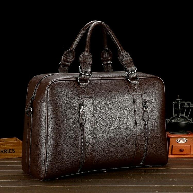 Large Leather Gym & Travel Bag - Spacious & Stylish