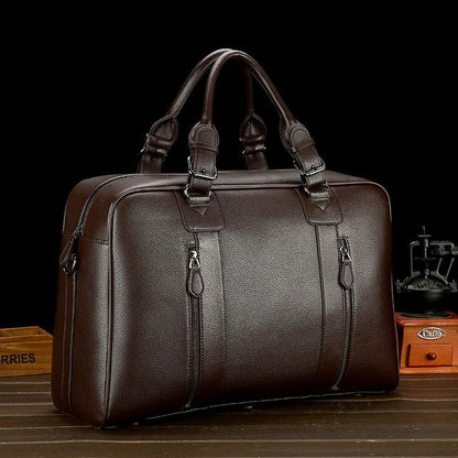 Large Leather Gym & Travel Bag - Spacious & Stylish