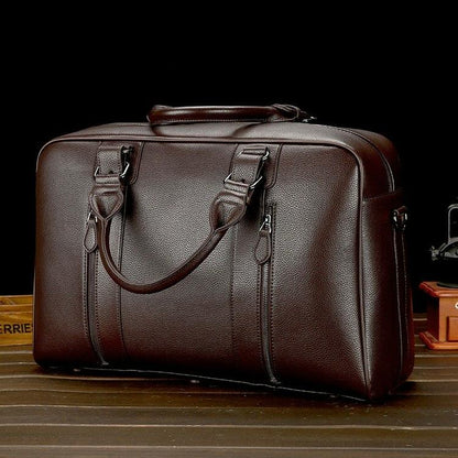 Large Leather Gym & Travel Bag - Spacious & Stylish