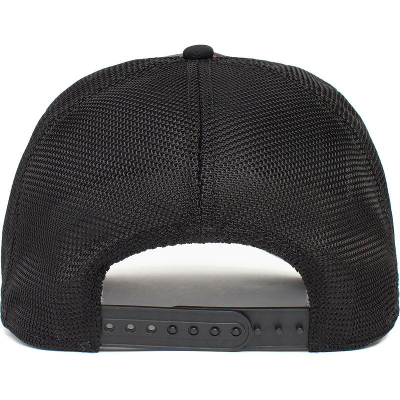 Goorin Brothers Baseball Trucker Cap Hat Snapback Godzilla Dinasaur Tyrant Monster - Black