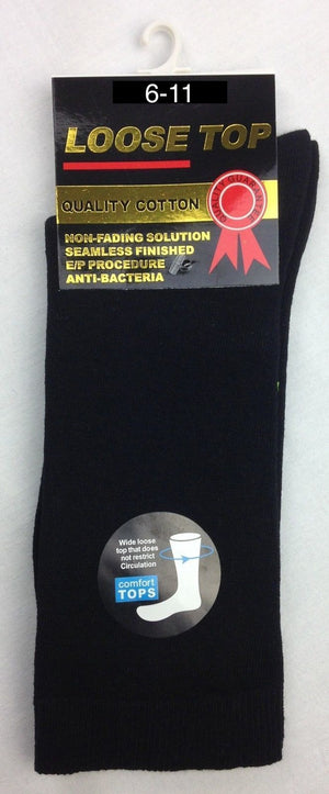 10x Pairs COTTON Rich LOOSE TOP SOCKS Medical Circulation Diabetic Comfort BULK -  -