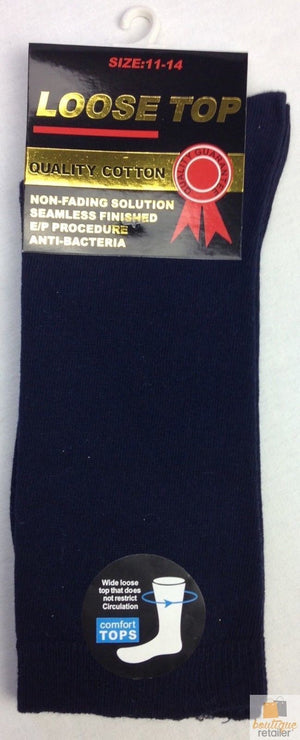 10x Pairs COTTON Rich LOOSE TOP SOCKS Medical Circulation Diabetic Comfort BULK -  -
