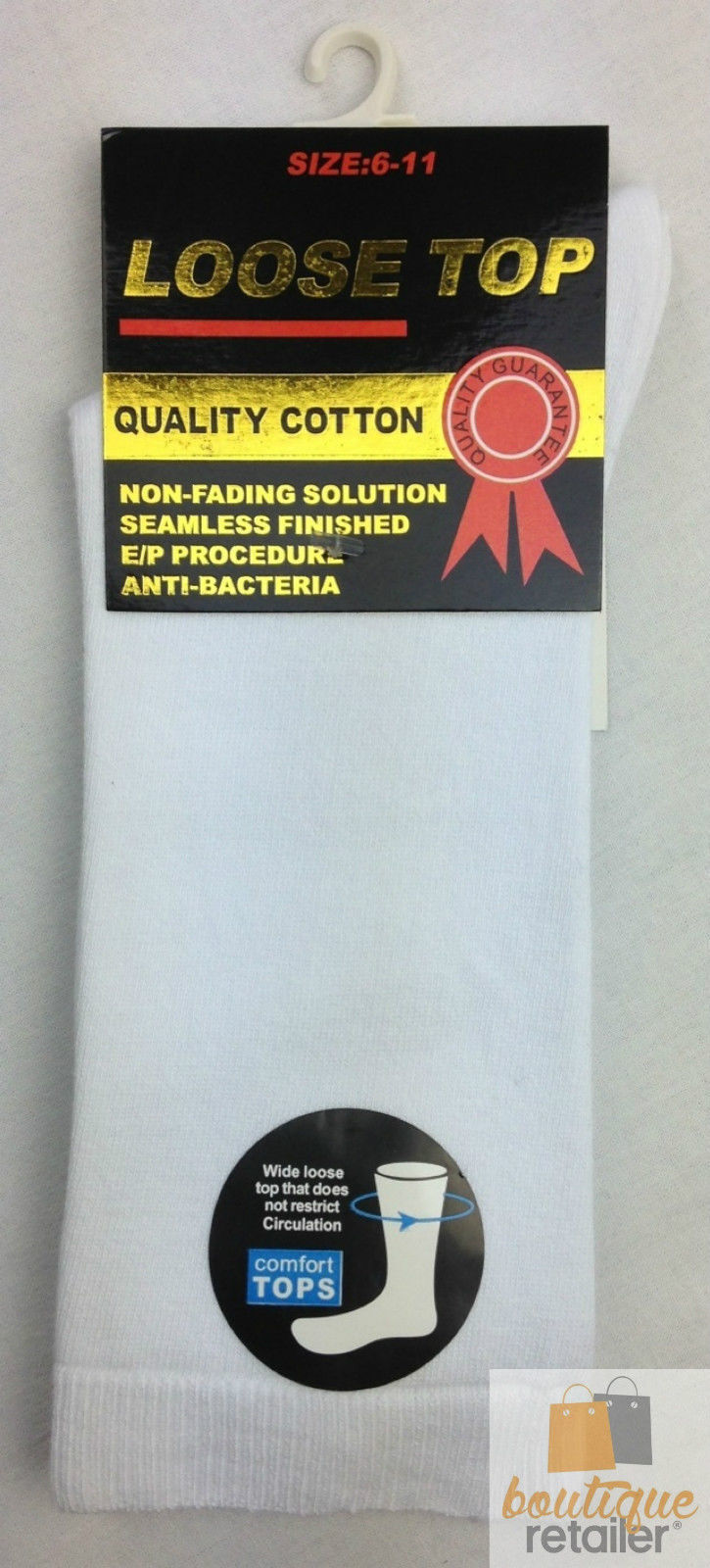 10x Pairs COTTON Rich LOOSE TOP SOCKS Medical Circulation Diabetic Comfort BULK -  -