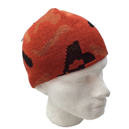CAMO BEANIE Hat Winter Ski Army Military Camouflage Hunter Hunting Cap Warm - Orange Camouflage (Camo)