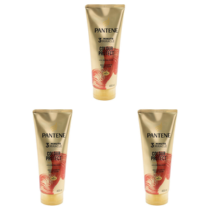 3x Pantene 400ml 3 Minute Miracle Colour w Oxiblock Intensive Conditioner