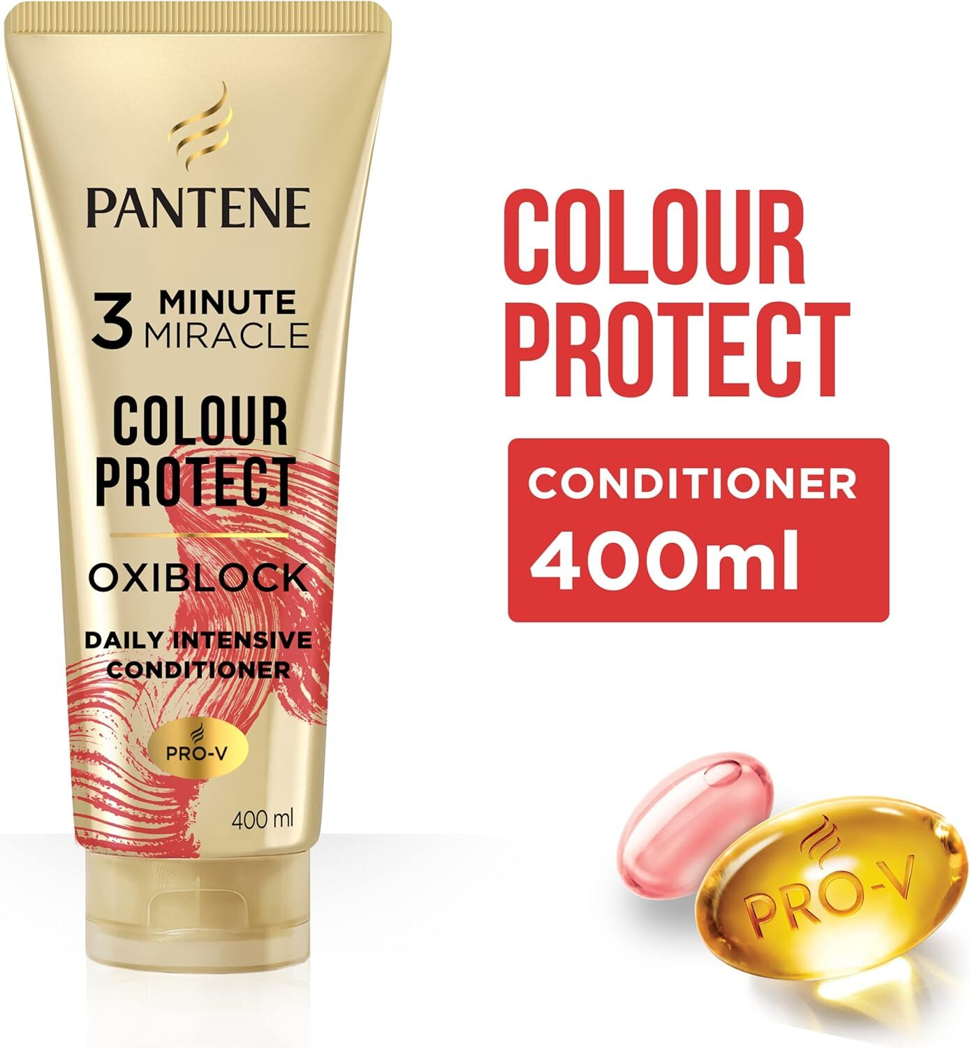 3x Pantene 400ml 3 Minute Miracle Colour w Oxiblock Intensive Conditioner