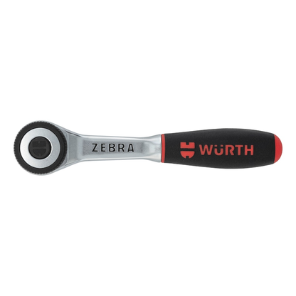 Wurth 1/4" Reversible Ratchet Wrench 360 Degree Twist Handle Chrome Vanadium 135mm