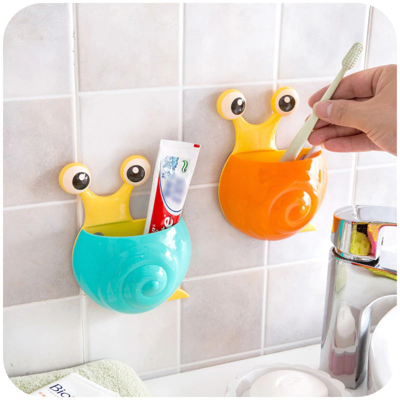 Happy Holders Toothbrush Holder Snail Bathroom Tooth Brush - Assorted Colours - Factory Direct Shop