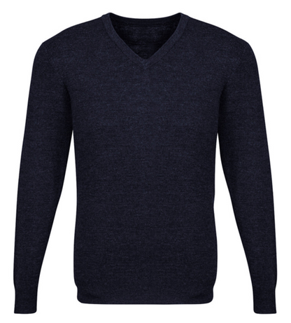 Mens Advatex Varesa Wool Pullover Jumper Cardigan - Navy - S