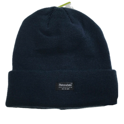 2pcs Set Mens 3M Thinsulate Pull-On Beanie + Knitted Fingerless Gloves