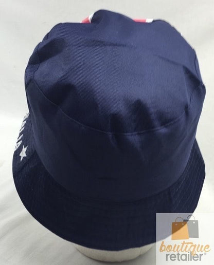 AUSTRALIA FLAG BUCKET HAT Adult Australian Day Aussie Summer Sun Cap Brim