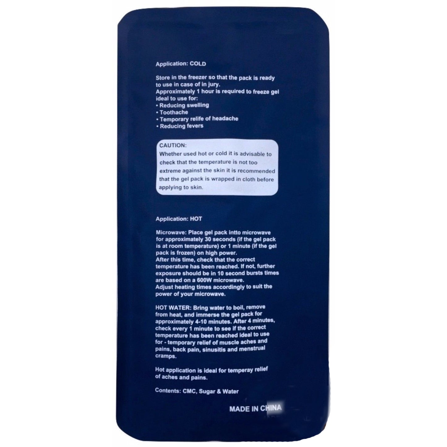 Hot and Cold Pack-4x 4x Reusable Ice Heat Gel Packs Microwaveable Relief Bulk