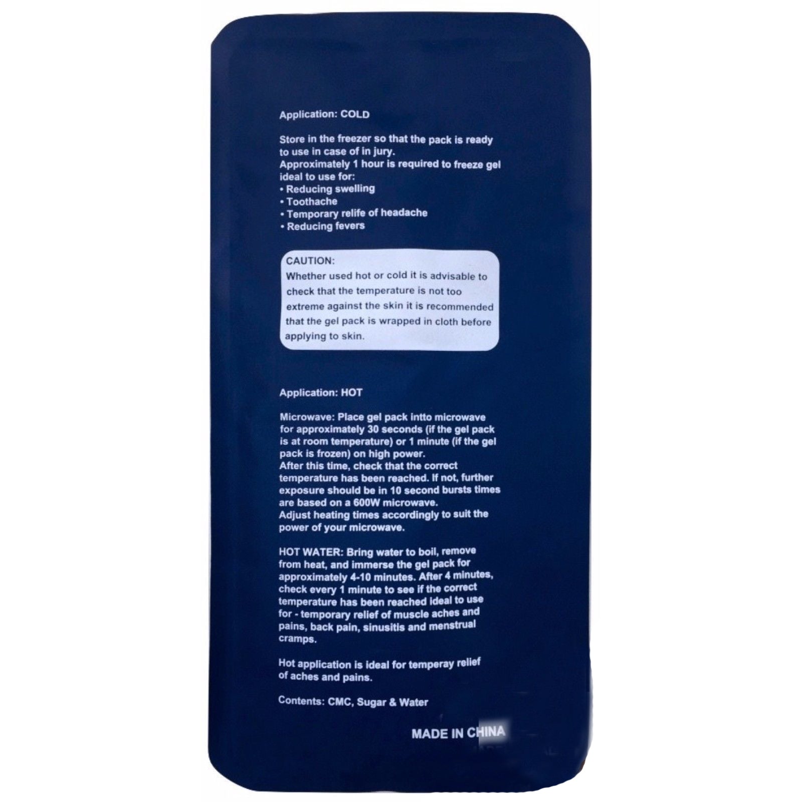 Hot and Cold Pack-4x 4x Reusable Ice Heat Gel Packs Microwaveable Relief Bulk